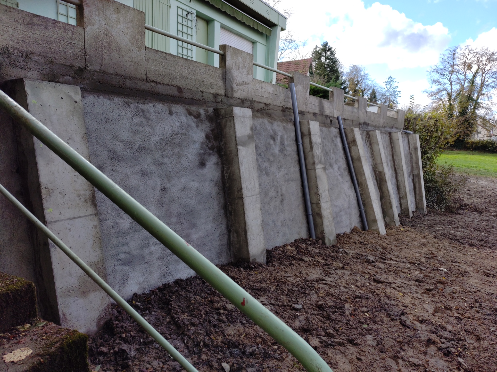 Consolidation d’un mur de soutènement